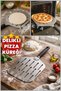 Perforated Pizza Shovel - Stainless Steel Wide Head Pizza Lahmacun Shovel - Home Type Pizza Shovel