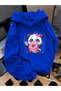 Children's Hooded Printed Sweatshirt Unisex 3 Thread Threaded Winter Hoodie