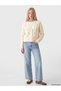 Ozmarka New Season White V-Neck Floral Embroidered Women's Knitwear Cardigan - 2