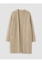 Peak New Season Beige Shawl Collar Women's Knitwear Cardigan - 5