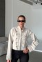 Zr Model Button Detailed Beige Washed Gabardine Jacket - 6