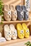 3-Pack Bear with Ears Closed Women's Slippers Home Slippers Soundproof Sole Soft Comfortable Slippers - 2
