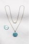 Real Natural Turquoise Stone Non-Tarnish Steel Women's Necklace 45 cm - 3