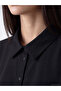 Lcw Everyday Black Textured Oversize Women's Shirt - 3