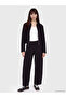 Ozmarka New Season Black Shirt Collar Soft Touch Women's Jacket - 2