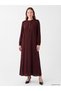 Peak New Season Burgundy Ruched Polka Dot A-Line Dress