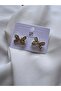 Gold Stone Earrings - 2