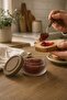3-Piece Glass Jam Bowl & Sauce Bowl Set 140 ml |   Mini Jar with Lid, Breakfast & Storage Container Set - 2