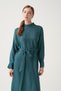 Reglan Waist-Tied Linen Dress - 6