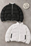 High Collar Double-Sided Padded Inflatable Coat