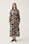 Raglan Sleeve Patterned Dress - 3