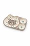 3-Compartment Children's Plate with Animal Figures, Melamine Food and Nutrition Plate, Bpa-Free - 3