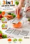 Metal 3-in-1 Grater Set with Detachable Grater, Peeler, and Slicing Head