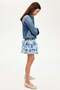 Tiered cotton skirt