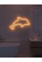 Yunus Figürlü LED Neon Duvar Tablosu | Amber Aydınlatmalı Modern Dekor | Çocuk Odası - 4