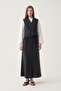 Asymmetrical Closure Lined Skirt Suit