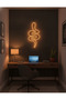 Yılan Figürlü LED Neon Duvar Tablosu | Amber Aydınlatmalı Modern Dekor | Salon Dekoru - 4
