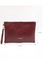 Women's Faux Leather Tablet Size Clutch Bag - 5