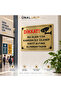 Ünal Grup Attention: This Area Is under 24/7 Camera Surveillance and Recording. Warning Sign 25X35 cm 3 mm Gold - 3