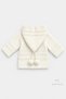 Hooded Pompom Knitted Baby Cardigan Buttoned Patterned Knitwear Jacket Autumn Winter Baby Cardigan 9-12 Months - 6