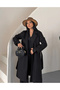 Buttoned Belted Lined Cashmere Coat - 8