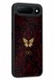 Spark 50 5g Compatible Burgundy Rose Patterned Shockproof Case with Camera Protection - 2