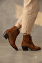 Fa, Western Style, Side Zipper, Genuine Leather Boots. - 3
