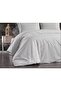 Plaid Pattern Elastic Sheet Double Premium Duvet Cover Set Gray - 2