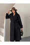 Buttoned Belted Lined Cashmere Coat - 7