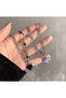 Purple Heart Star Detailed Silver Color Steel Necklace – Xuping Non-Tarnish Double Layer Gothic Women's Necklace - 3
