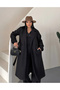 Buttoned Belted Lined Cashmere Coat - 2