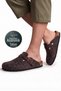 Comfort Anatomical Comfortable Eva Sole Sabo Unisex Men's Women's Boston Style Daily Outdoor and Home Felt Slippers Beige