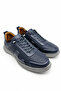 Navy Blue 100% Genuine Leather Orthopedic Shoes |   Comfortable Men's Shoe Model Suitable for Daily Use with Poly Sole, Full Mold, Smart Lacing, and Orthopedic Gel Insole Stylish and Comfortable Design Option - 2