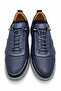 Navy Blue 100% Genuine Leather Orthopedic Shoes |   Comfortable Men's Shoe Model Suitable for Daily Use with Poly Sole, Full Mold, Smart Lacing, and Orthopedic Gel Insole Stylish and Comfortable Design Option - 3