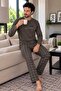 Men's pajama set 100% cotton - 3