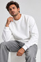 Men's Cotton Sweatshirt Regular Fit Crew Neck Long Sleeve Casual Sweatshirt - 2