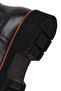 Women's Black Thick-Soled Leather Chelsea Boots Wf190052Df - 8