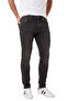 Men's Slim Fit 98% Cotton Lycra Stonewashed Black Denim Trousers Jean 2600026 - 3