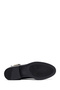 Women's Black Zippered Leather Boots Wf300005Dv - 5