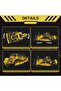 Mould King 15084 RC Bulldozer Building Set that run，DIY Engineering Model Sets with Remote Control，f - 5
