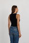 Women's Corded Fabric Slim Fit Body-Hugging Scoop Neck Cotton Basic Tank Top - 2