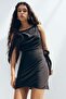Tie-detail boat-neck dress