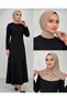 Practical Ready-To-Wear Hijab Scarf with Snap Fasteners, Hijab Cap, Suitable for Both Daily Use and Pool and Sea Caps, Beige Color. - 2