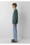 M0S10659 Logo Printed Sweatshirt Men's Sweatshirt Green - 4