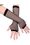 Black Color Long Mesh Gloves Mesh Gloves Black Color - 2
