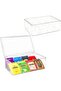 Clear Acrylic Tea Bag Organizer, Stackable Tea Storage Box with Lid, Dustproof Tea Holder Dispenser,