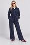 Belted Premium Selection Suede Modal Suit Lby0085 Dark Blue - 3