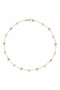 Stainless Steel Stone and Pearl Choker Necklace - 2