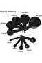 10-Piece Plastic Measuring Spoons and Cups Set for Baking (1/4TSP to 1CUP) - with Hook Handle & Stor - 7