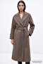 Reglan Sleeve Belted Lined Regular Coat - 6